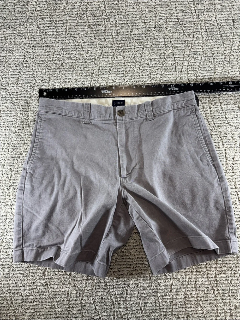 J.‎ Crew Men’s Size 32 Gray 7” Inseam Chino Shorts